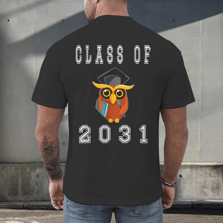 Class Of 2031 Graduation First Day Of SchoolShirt Men's Back Print T-Shirt