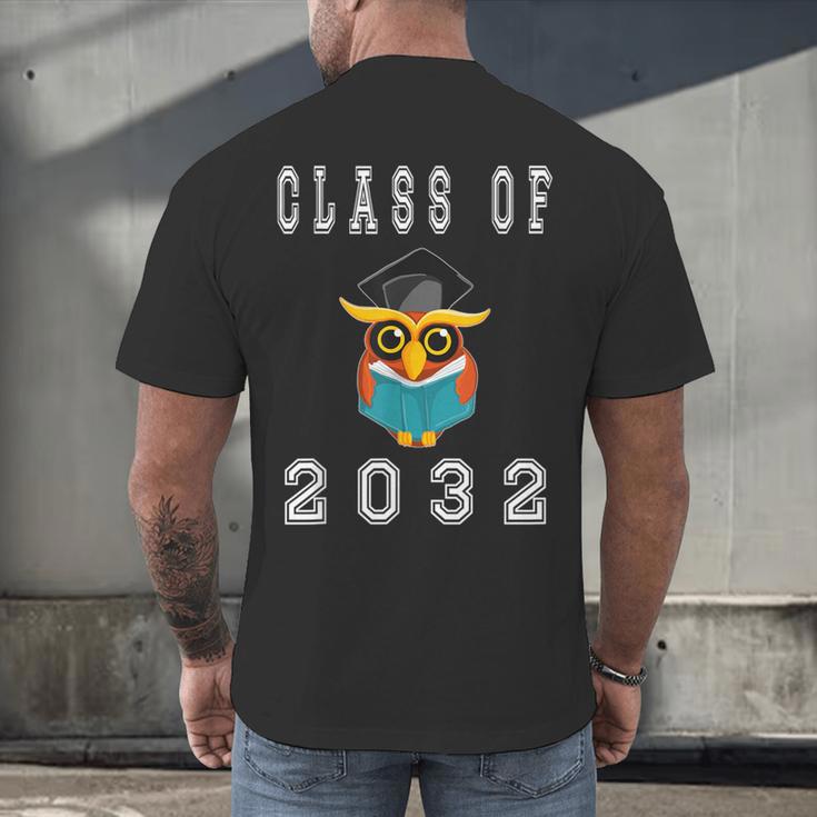 Class Of 2032 Graduation First Day Of SchoolShirt Men's Back Print T-Shirt