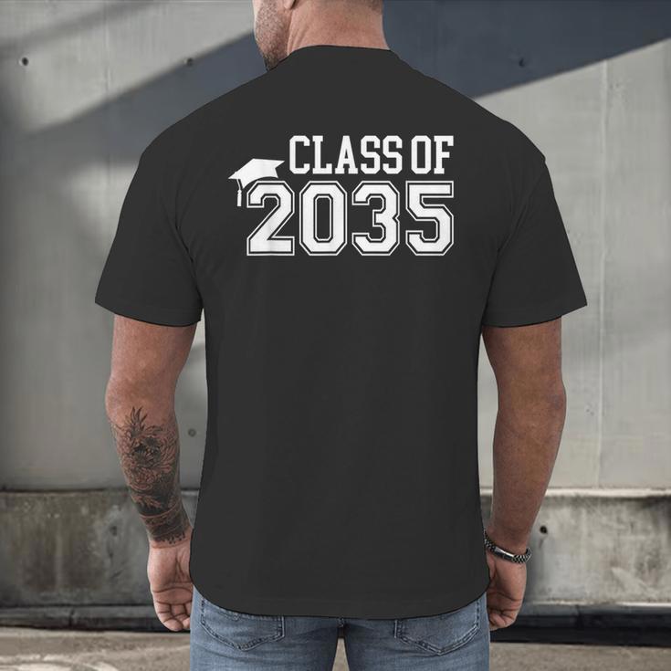 Class Of 2035 Graduation First Day Of School Boys Girls Kids Men's Back Print T-Shirt