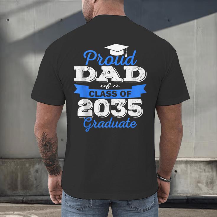 Class Of 2035 Graduation Parents Of Kindergarten Kid Dad Mom Men's Back Print T-Shirt