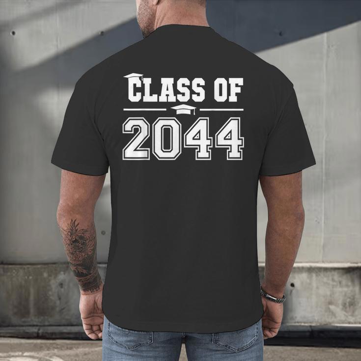 Class Of 2044 Grow With Me First Day Of School Graduation Men's Back Print T-Shirt