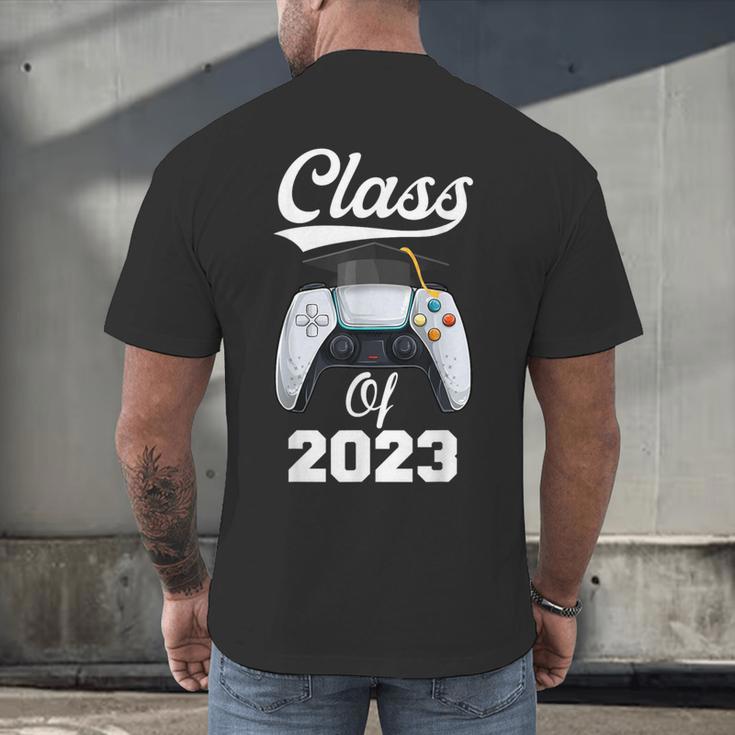 Class Of Gamer 2023 Shirt Graduation Game Boy Graduate Men's Back Print T-Shirt