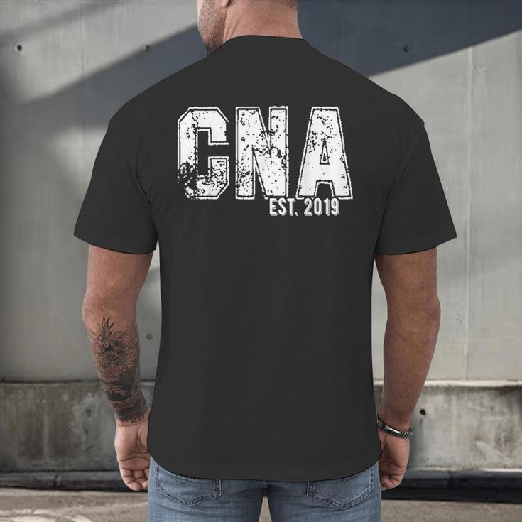 CNAs Graduation Shirt CNA Est 2019 Men's Back Print T-Shirt