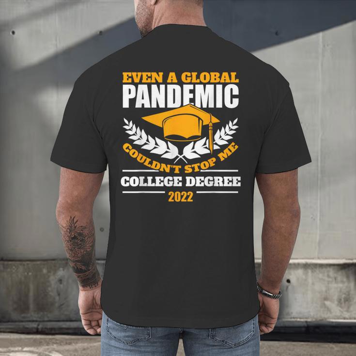College Degree 2022 Graduation Graduate Men's Back Print T-Shirt