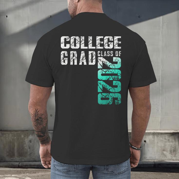 College Grad Class Of 2026 Graduation Men's Back Print T-Shirt