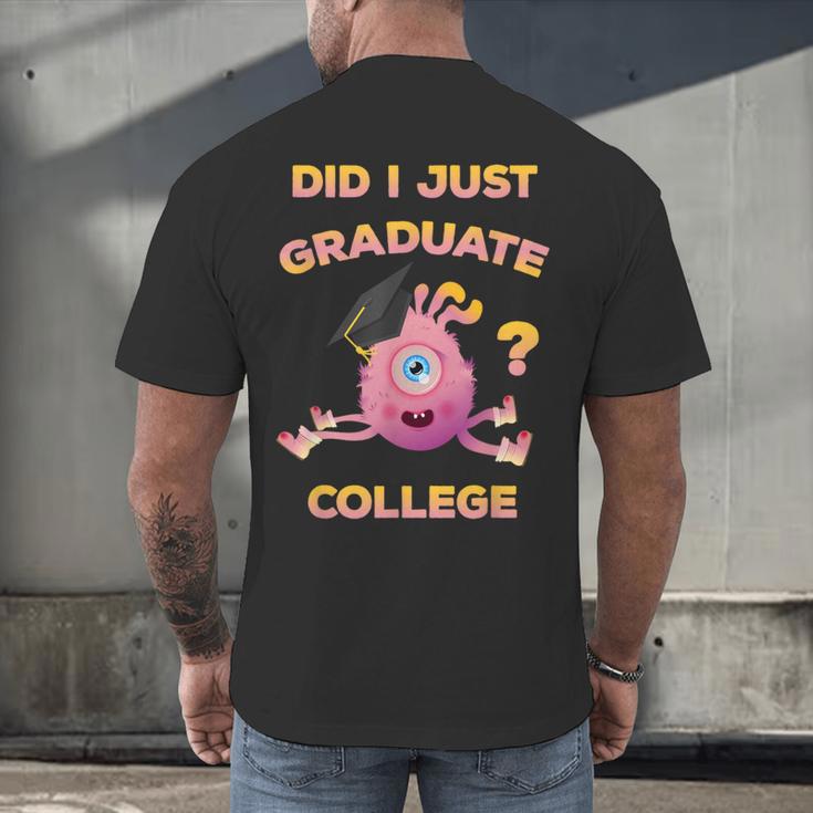 College Graduation 2018 Shirt Graduate For Her Men's Back Print T-Shirt