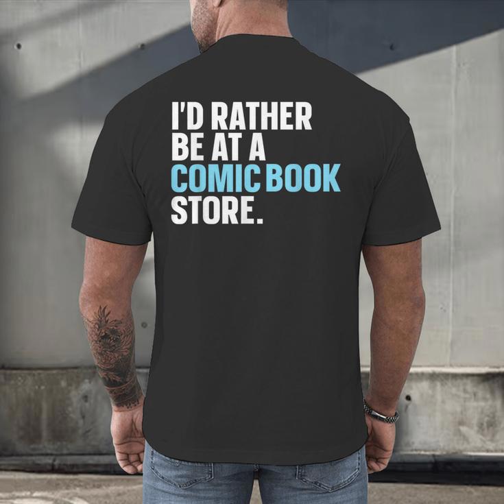 Comic Books Art For Men Women Comics Lover Comics Collector Men's Back Print T-Shirt