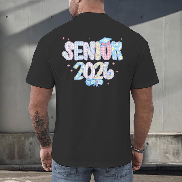 Coquette Senior-Class Of 2026 Preppy Graduation Graduate Men's Back Print T-Shirt