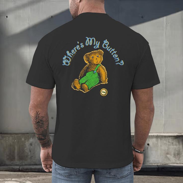 Corduroy Where's My Button Teddy Bear Retro Children's Book Men's Back Print T-Shirt Corduroy Where's My Button Teddy Bear Retro Children's Book Men's Back Print T-Shirt