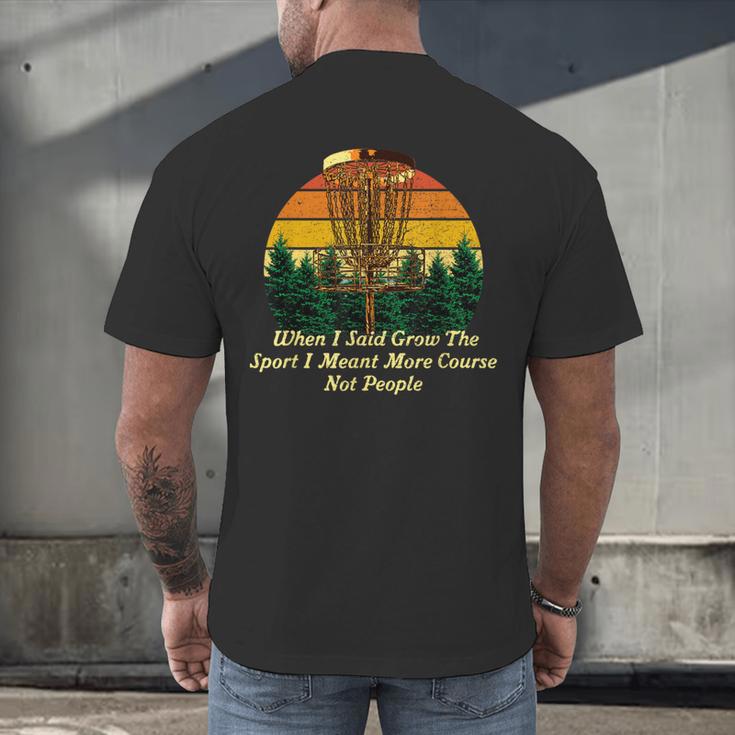 More Course Not People Disc Golf Introvert Golfer Antisocial Men's Back Print T-Shirt More Course Not People Disc Golf Introvert Golfer Antisocial Men's Back Print T-Shirt