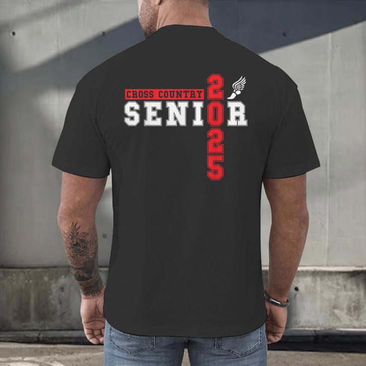 Cross Country Senior Night Senior 2025 Graduation Party 6 Men's Back Print T-Shirt