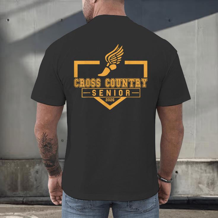 Cross Country Senior Night XC Senior 2026 Graduation 19 Men's Back Print T-Shirt
