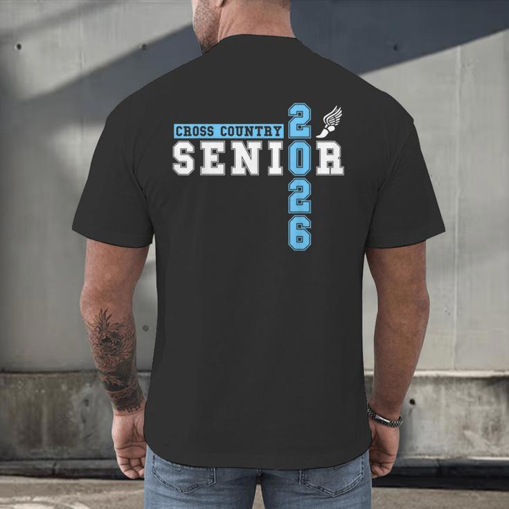 Cross Country Senior Night XC Senior 2026 Graduation 50 Men's Back Print T-Shirt