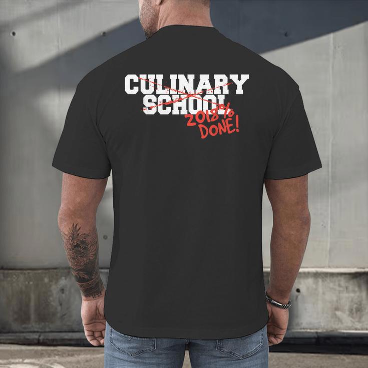 Culinary School Graduation Class Of 2018 Men's Back Print T-Shirt