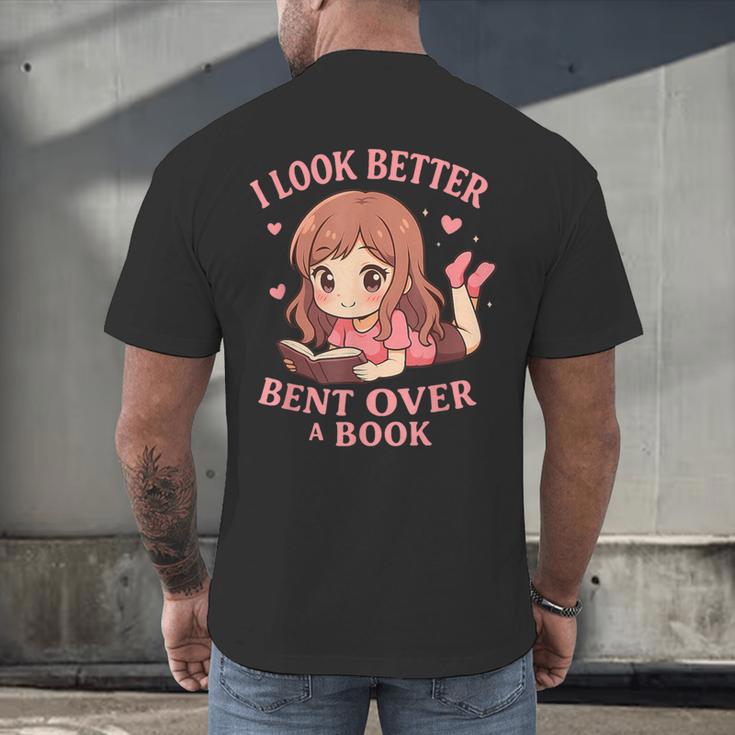 Cute Reading Outfit Book Lover Tee For Women Who Read Men's Back Print T-Shirt
