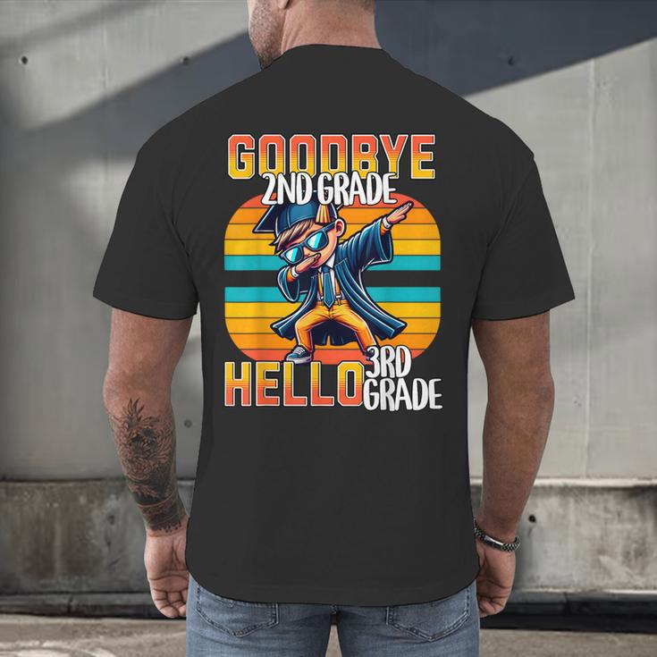 Dabbing Boy Goodbye 2nd Grade Hello 3rd Grade Graduation Men's Back Print T-Shirt