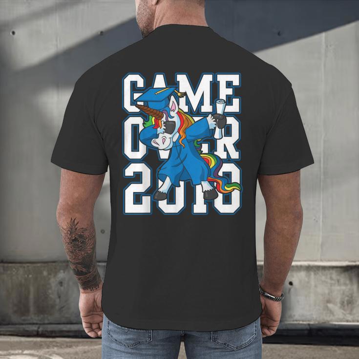 Dabbing Graduation Class Of 2018Shirt Unicorn Dab Men's Back Print T-Shirt