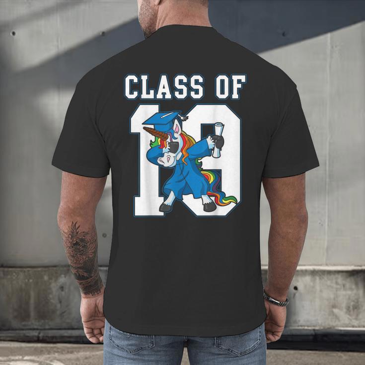 Dabbing Graduation Class Of 2019 Unicorn Shirt Men's Back Print T-Shirt