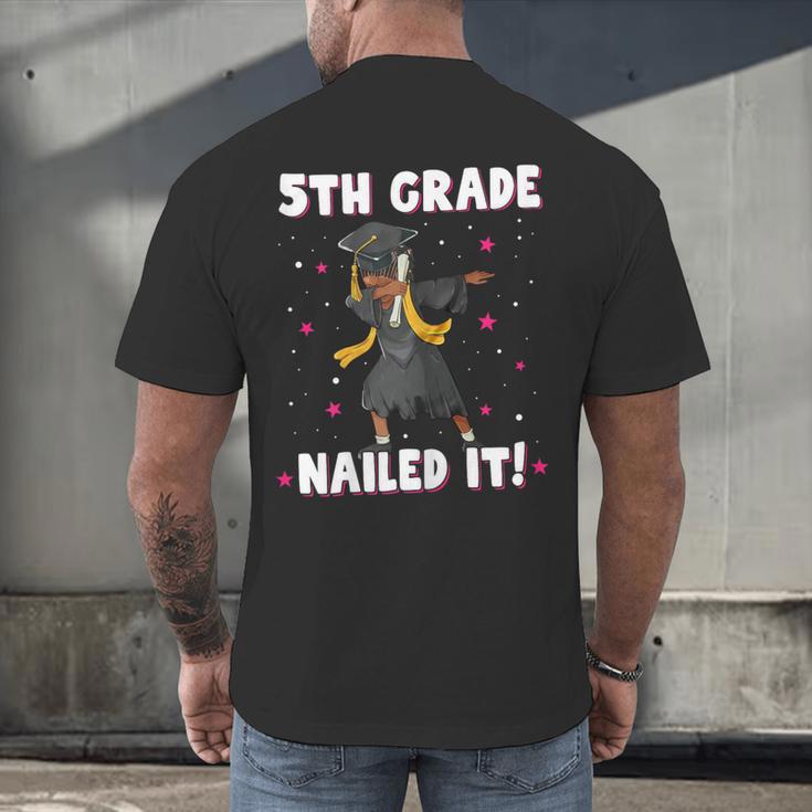 Dabbing Graduation Class Of 2025 Girls 5th Grade Nailed It Men's Back Print T-Shirt
