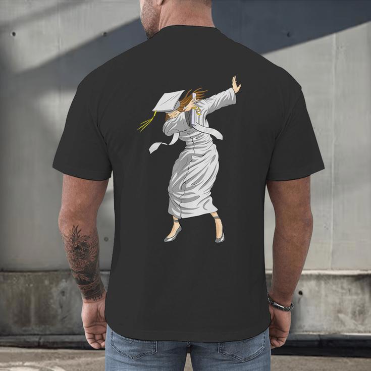 Dabbing Graduation Class Of 2025 Woman Graduation Men's Back Print T-Shirt