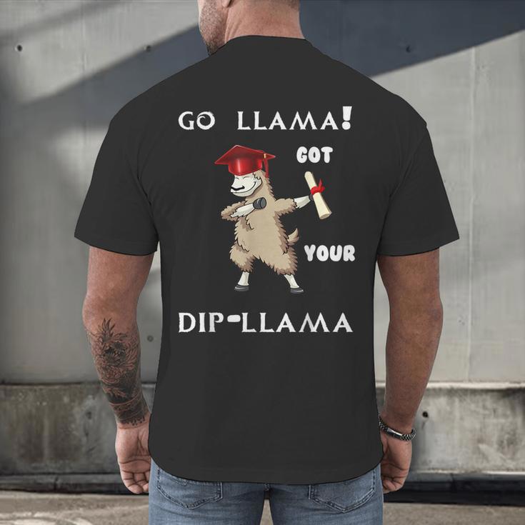 The Dabbing Llama Graduation Class Of 2018 T-Shirt Men's Back Print T-Shirt