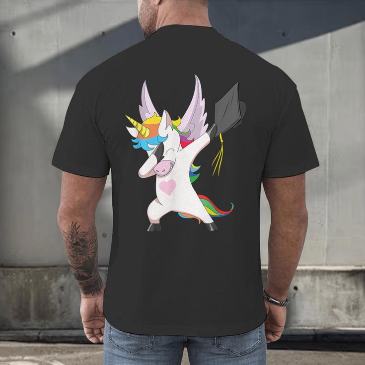 Dabbing Unicorn Graduation Class Of 2019 Women Men's Back Print T-Shirt