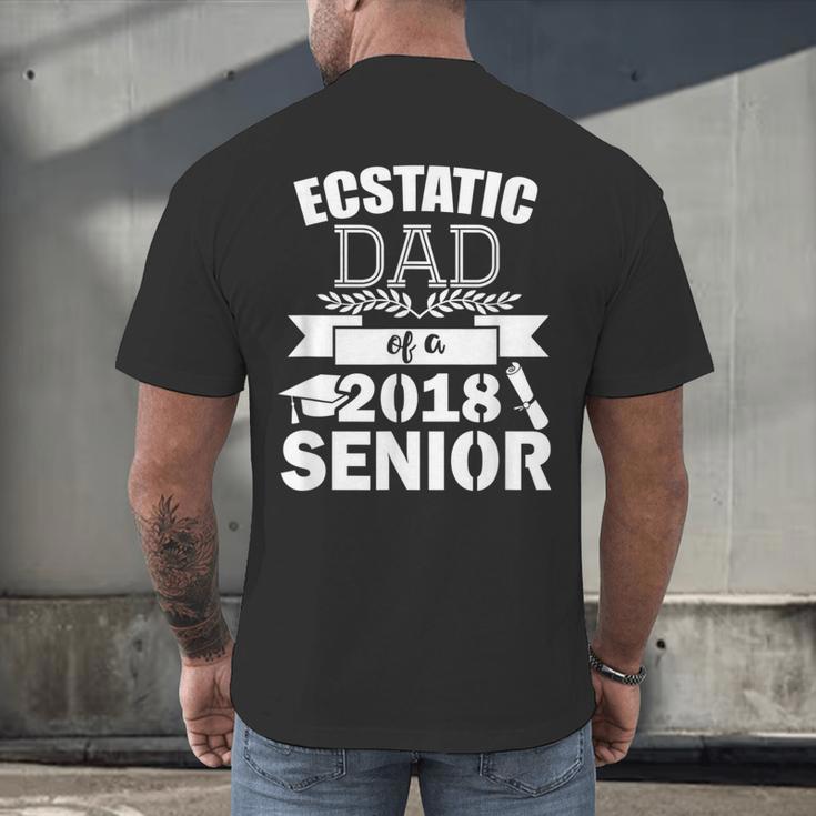 Dad Of a 2018 Senior Graduation Men's Back Print T-Shirt