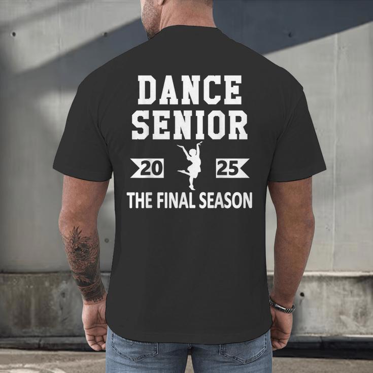 Dance Team Senior 2025 Dance Senior Night Graduation Party Men's Back Print T-Shirt