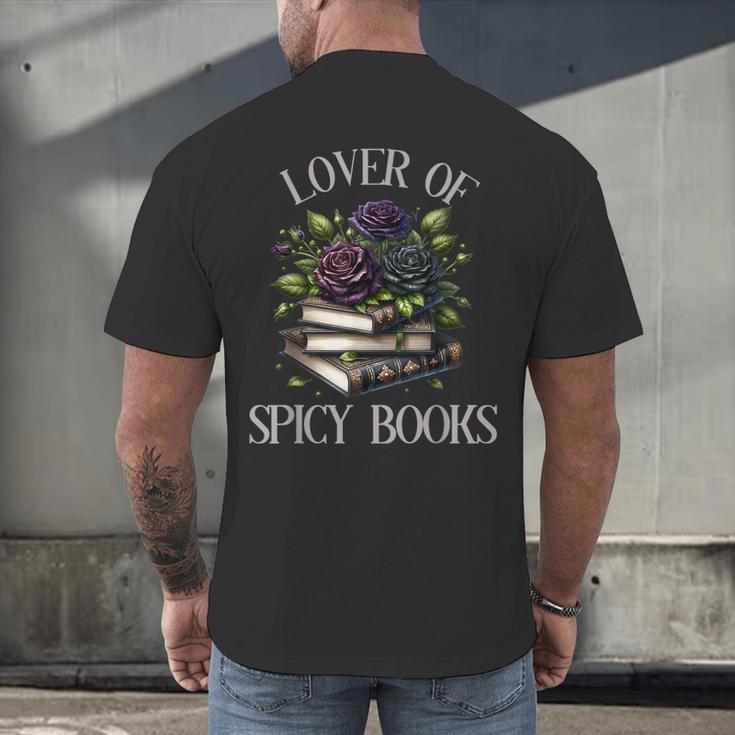 Dark Romance Book Lover Spicy Books Bookish Merch Morally Men's Back Print T-Shirt Dark Romance Book Lover Spicy Books Bookish Merch Morally Men's Back Print T-Shirt