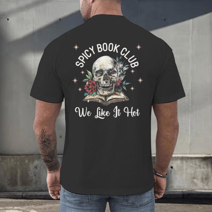 Dark Romance Lover Spicy Book Club Bookish Merch Morally Men's Back Print T-Shirt