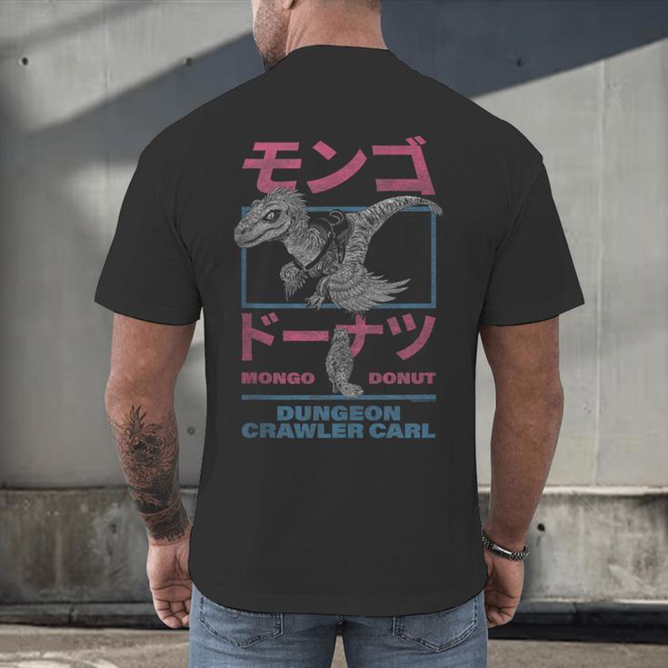 DCC Mongo And Donut Face-Off With Kanji Gamer Series Book Men's Back Print T-Shirt DCC Mongo And Donut Face-Off With Kanji Gamer Series Book Men's Back Print T-Shirt