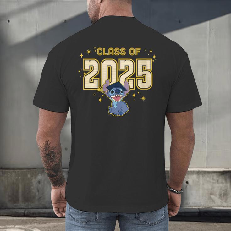 Disney Lilo & Stitch Graduation 2025 Stitch Collegiate Men's Back Print T-Shirt