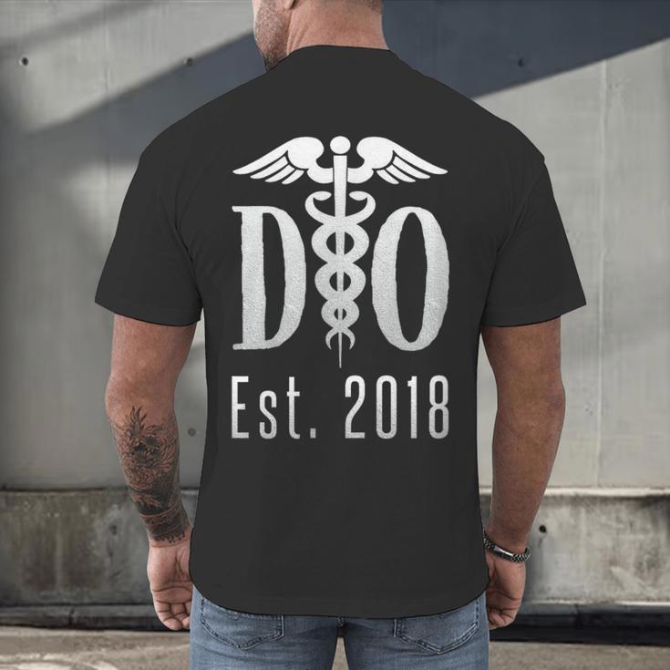 Doctor Graduation Shirt Tshirt Tee For Medical Students DO Men's Back Print T-Shirt