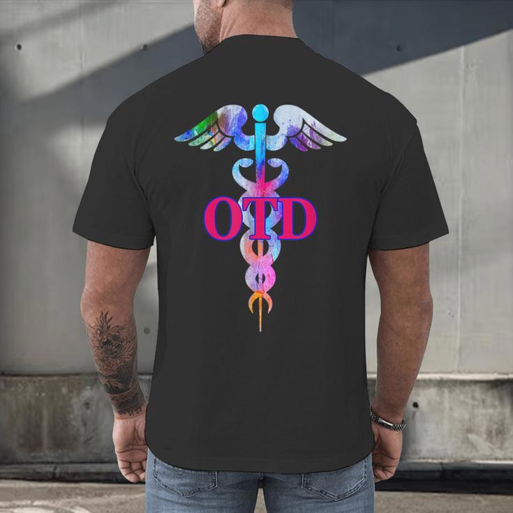 Doctor Of Occupational Therapy OTD Caduceus Graduation Men's Back Print T-Shirt