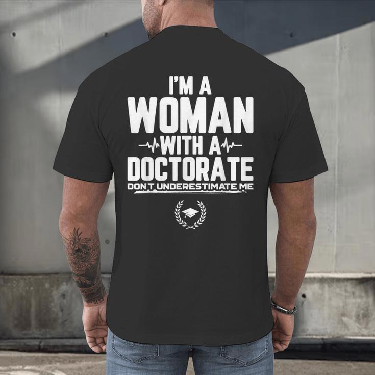 Doctorate Graduation For Doctorate Of Education Men's Back Print T-Shirt