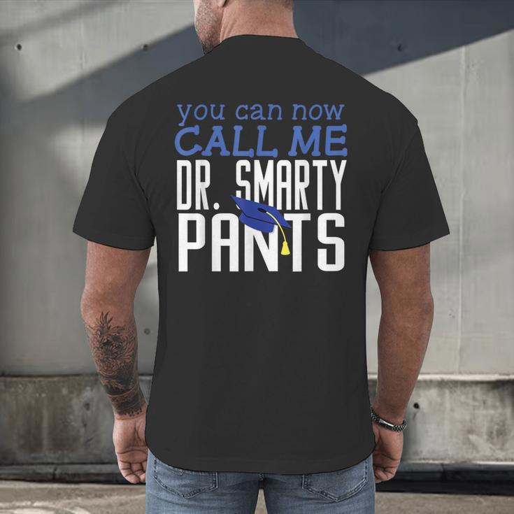 Dr PhD PsyD MD EDD Graduation Doctorate PsyD Men's Back Print T-Shirt