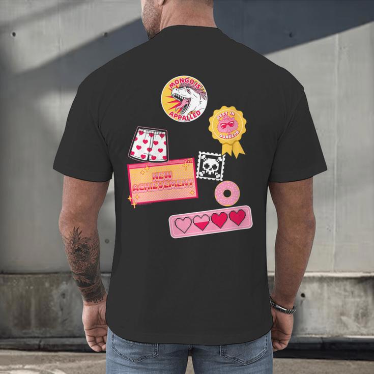 Dungeon Crawler Carl Colorful Sticker Collage LitRPG Book Men's Back Print T-Shirt