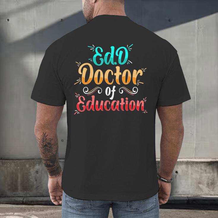 EdD Doctor Of Education Inspiring Doctorate Graduation Men's Back Print T-Shirt
