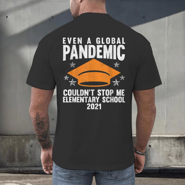 Elementary School 2021 Degree Graduation Graduate Men's Back Print T-Shirt