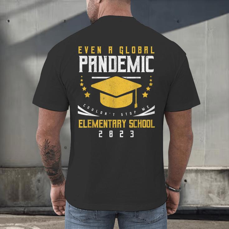 Elementary School 2023 Degree Graduation Graduate Men's Back Print T-Shirt
