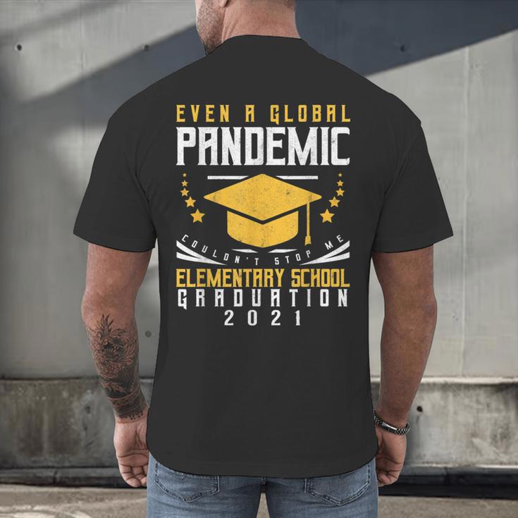 Elementary School Graduation 2021 Degree Graduate Men's Back Print T-Shirt