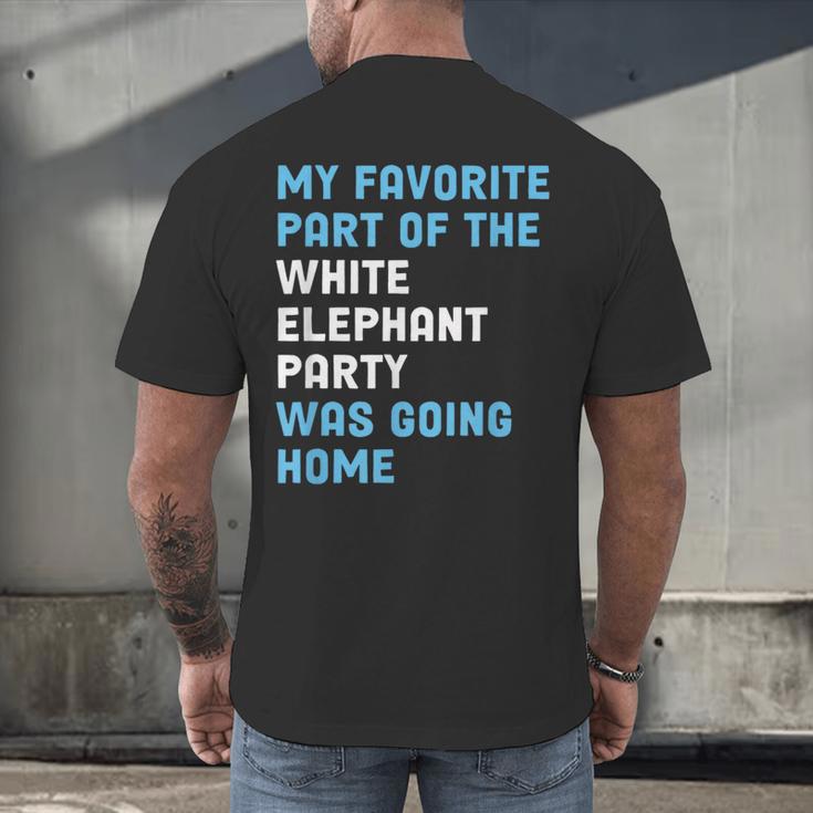 Elephant Party For Introvert Going Men's Back Print T-Shirt