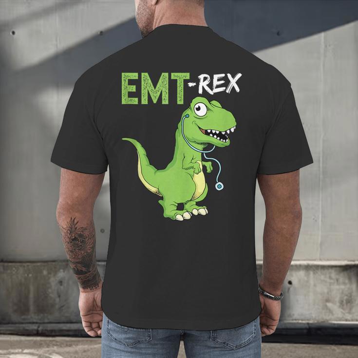 EMT Rex Paramedic Graduation Firefighter Men's Back Print T-Shirt