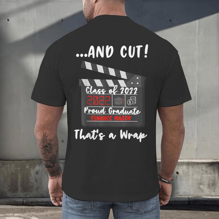 Finance Major Graduation Class Of 2022 Graduate Finance Men's Back Print T-Shirt
