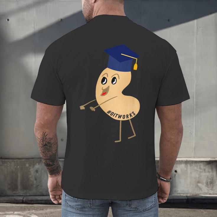 Flossing Cashew OIT For Tree Nut OIT Graduation Men's Back Print T-Shirt