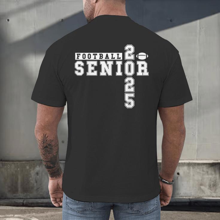 Football Senior Night Football Senior 2025 Graduation 3 Men's Back Print T-Shirt