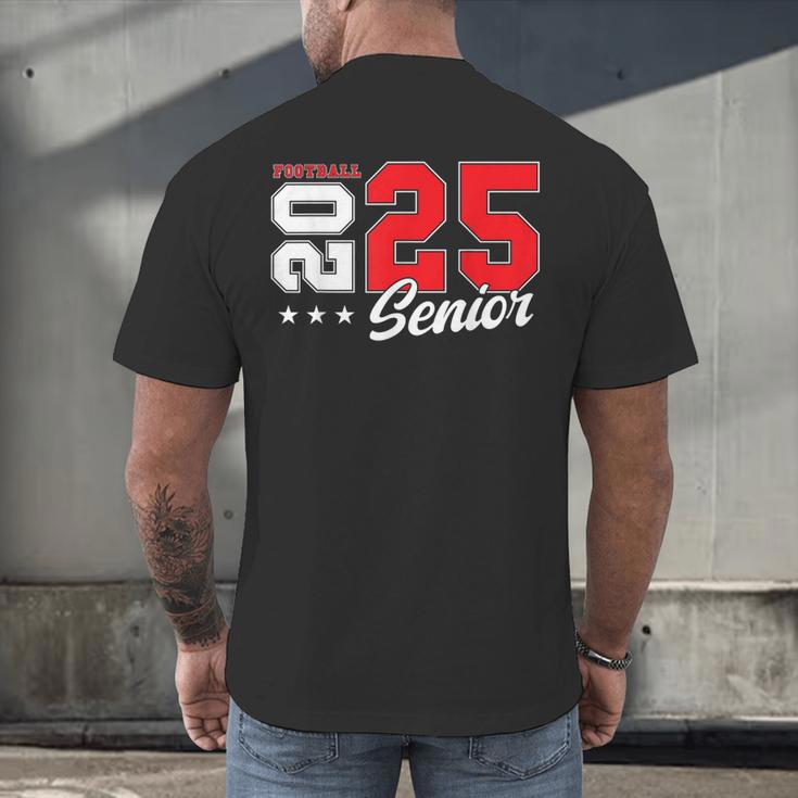 Football Senior Night Football Senior 2025 Graduation 51 Men's Back Print T-Shirt