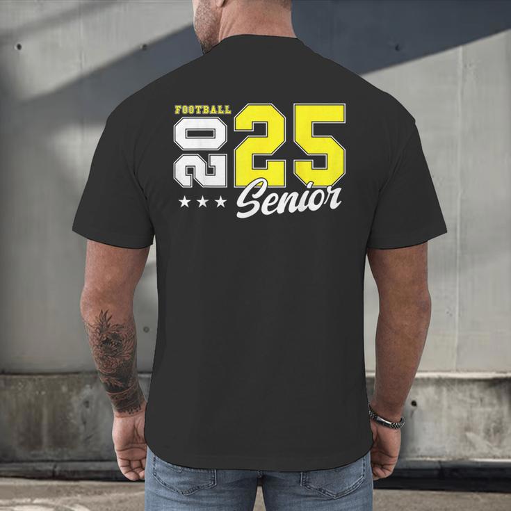 Football Senior Night Football Senior 2025 Graduation 55 Men's Back Print T-Shirt