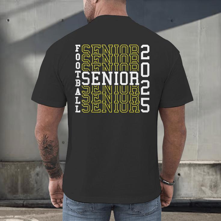 Football Senior Night Football Senior 2025 Graduation 56 Men's Back Print T-Shirt