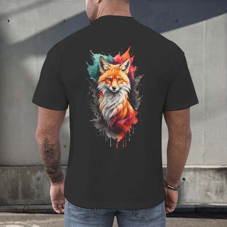 Fox For Fox Lovers Men Women Kids Introverts Men's Back Print T-Shirt Fox For Fox Lovers Men Women Kids Introverts Men's Back Print T-Shirt